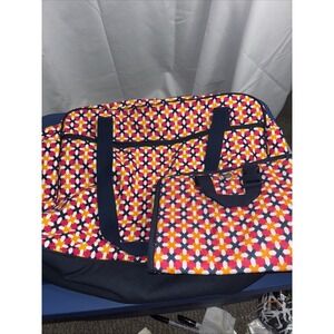 "Thirty-One 31" BrandTravel Set 2 piece Large Tote Bag and Smaller Makeup bag